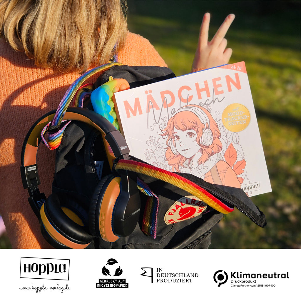 Mädchen Malbuch mit Moodtracker