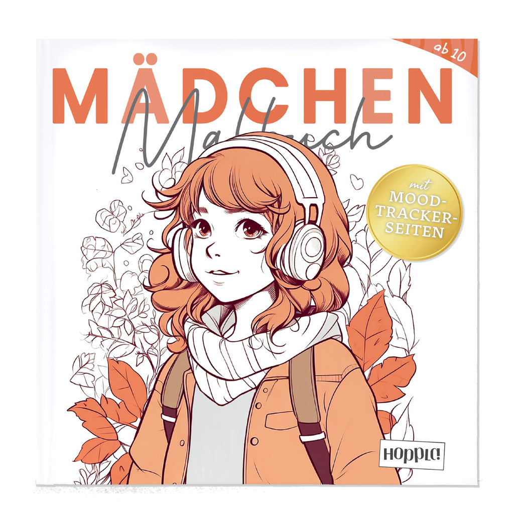 Mädchen Malbuch mit Moodtracker