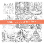 Mädchen Malbuch mit Moodtracker