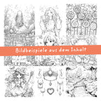 Mädchen Malbuch mit Moodtracker