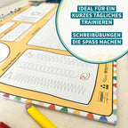 Schreibtischunterlage Schwungübungen (Gelb)