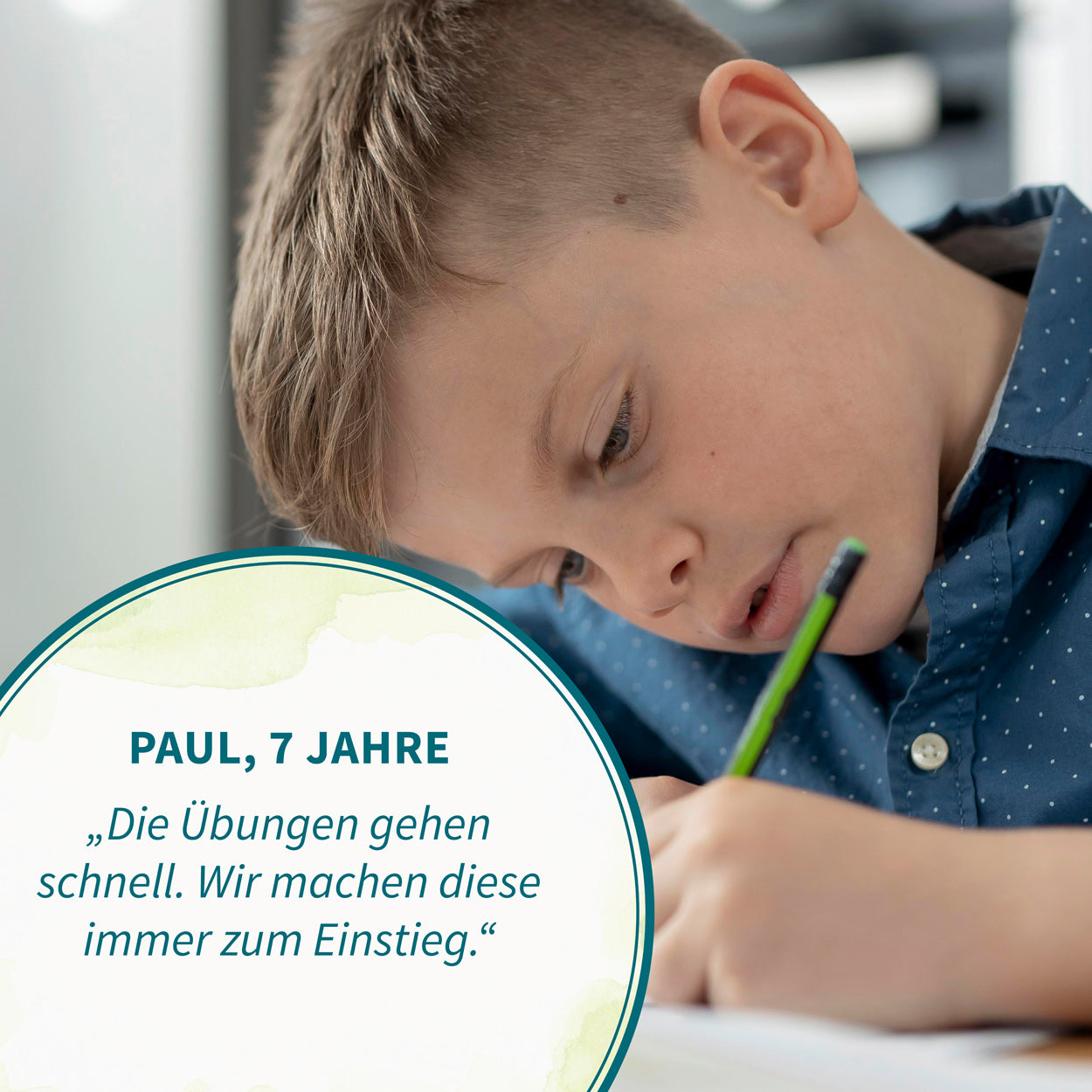 Schreibtischunterlage Schwungübungen (Gelb)