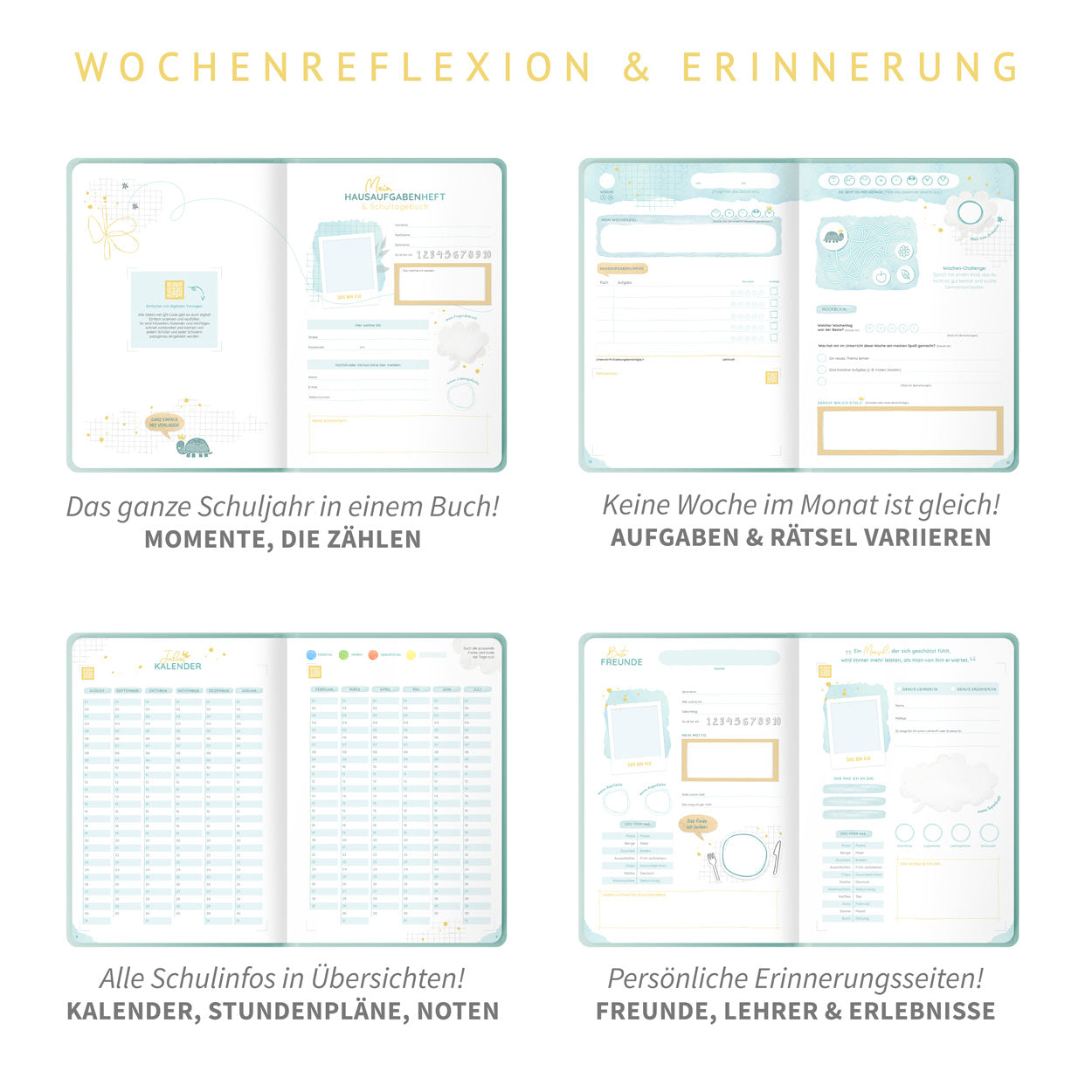 Mein Hausaufgabenheft & Schultagebuch