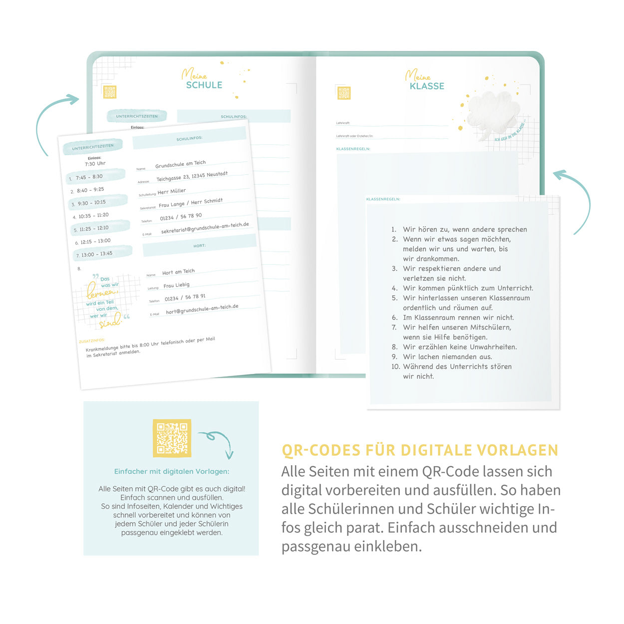 Mein Hausaufgabenheft & Schultagebuch