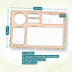 Schreibtischunterlage Schwungübungen (Rot)