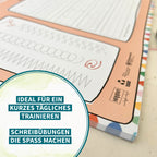 Schreibtischunterlage Schwungübungen (Rot)