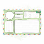 Schreibtischunterlage Schwungübungen (Grün)