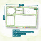 Schreibtischunterlage Schwungübungen (Grün)